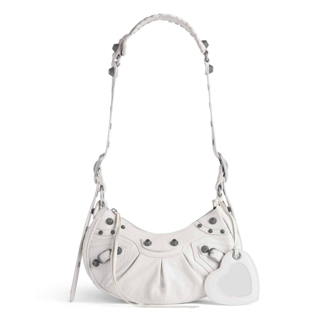 Balenciaga Le Cagole Shoulder Bag XS in white