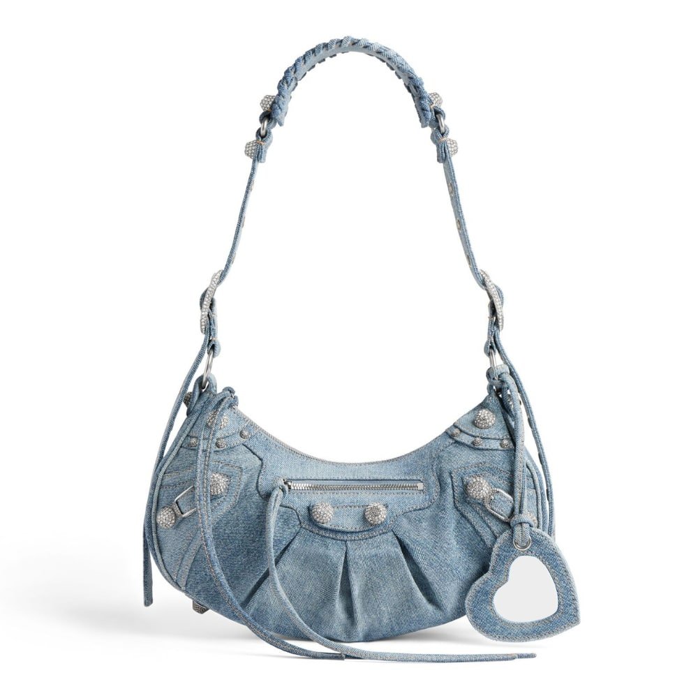 Balenciaga Le Cagole Shoulder Bag Small in blue