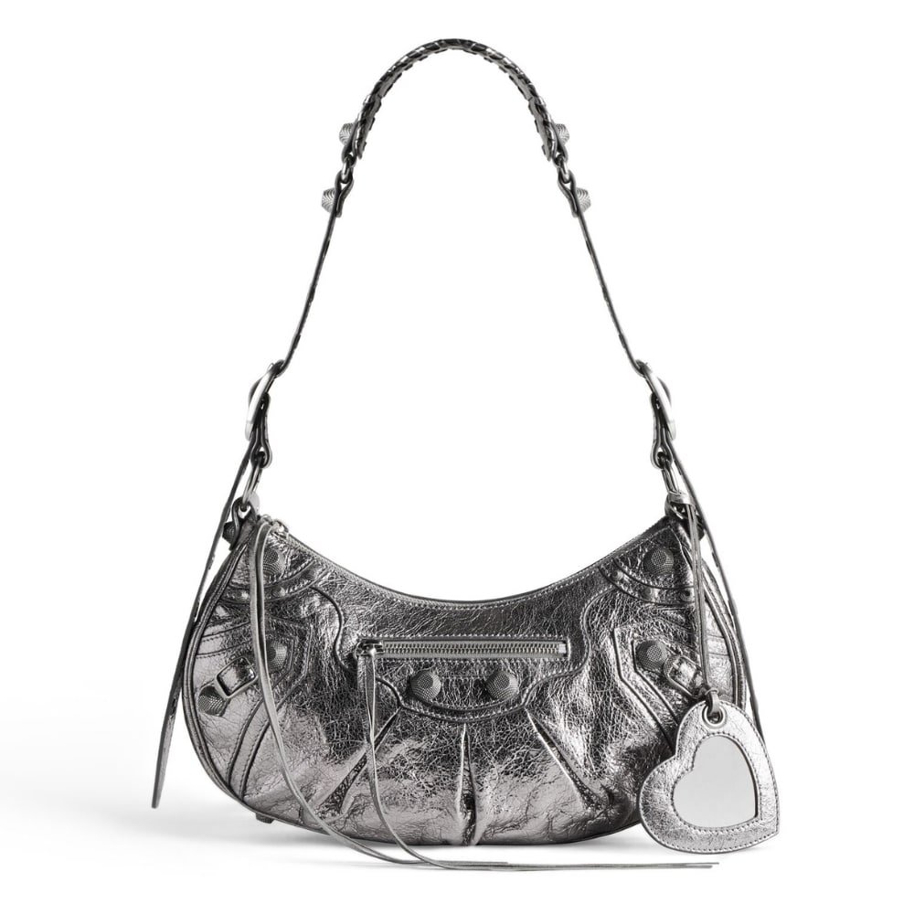 Balenciaga Le Cagole Shoulder Bag Small in silver
