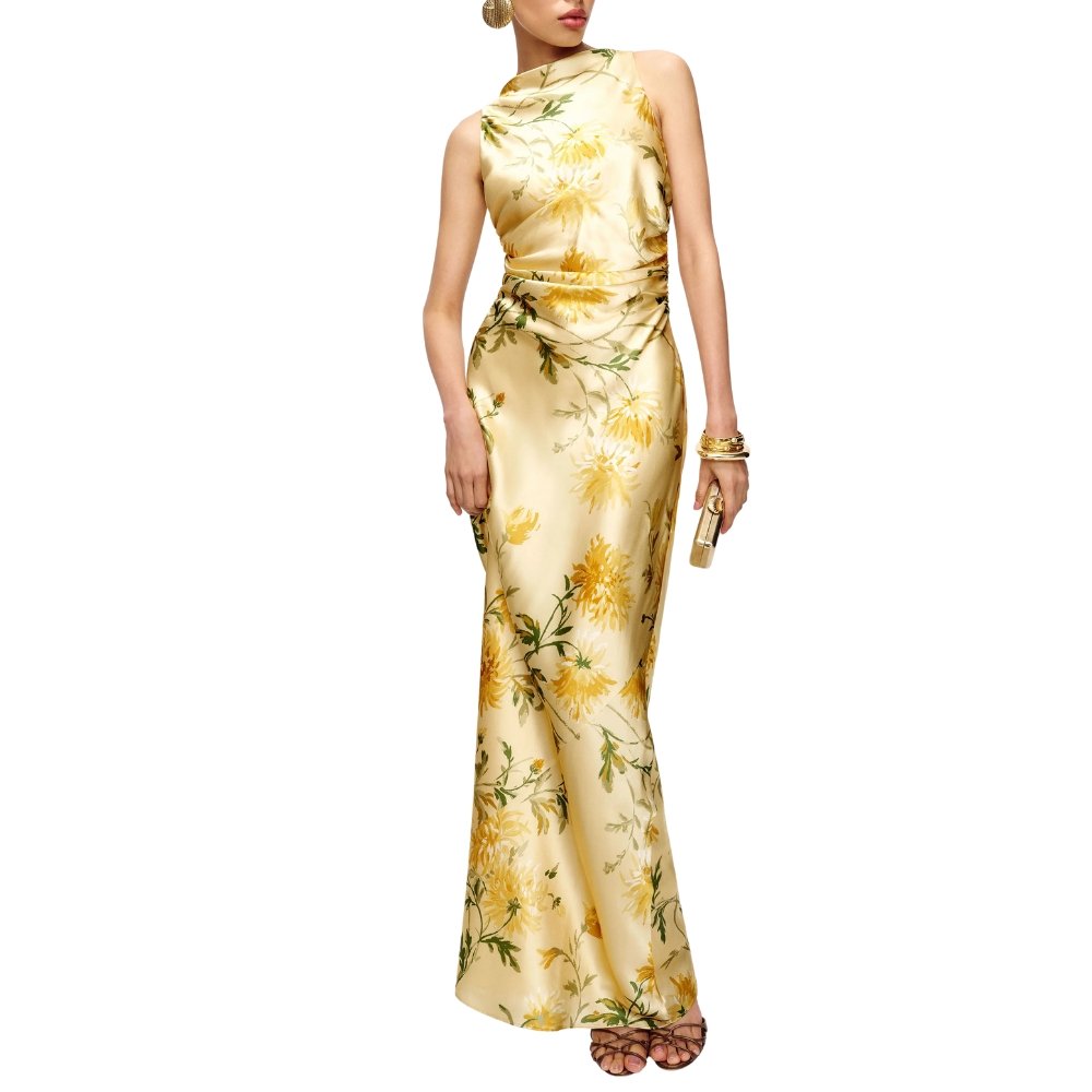 Reformation Anaiis Silk Dress