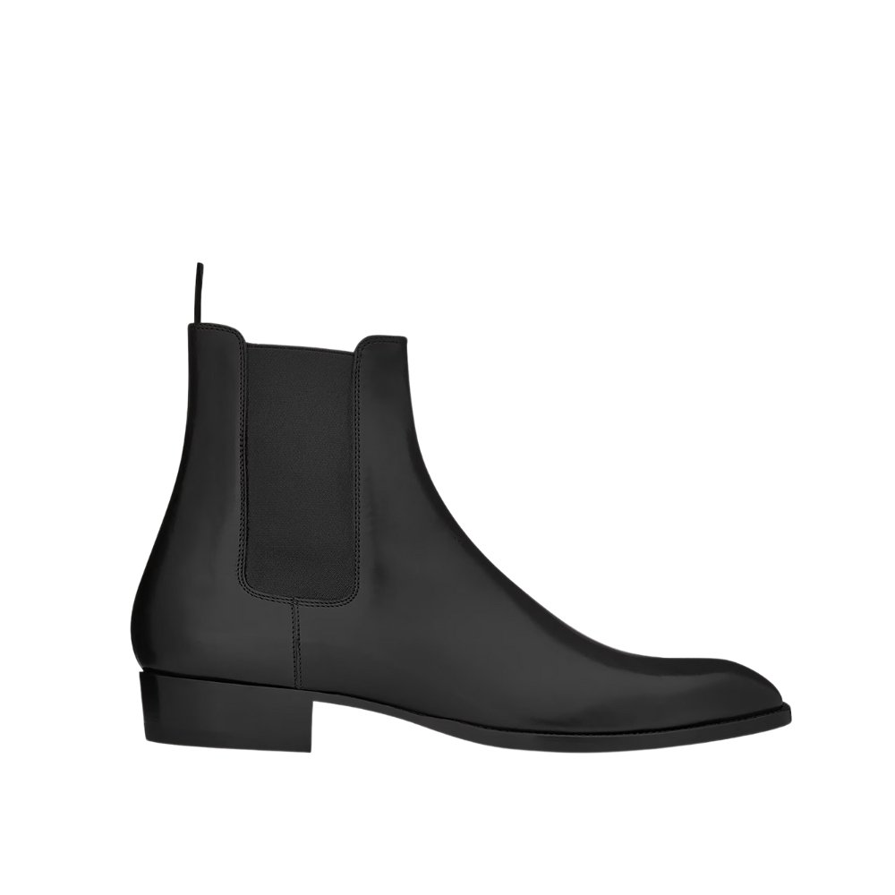 Saint Laurent Wyatt Chelsea Boots in Smooth Leather