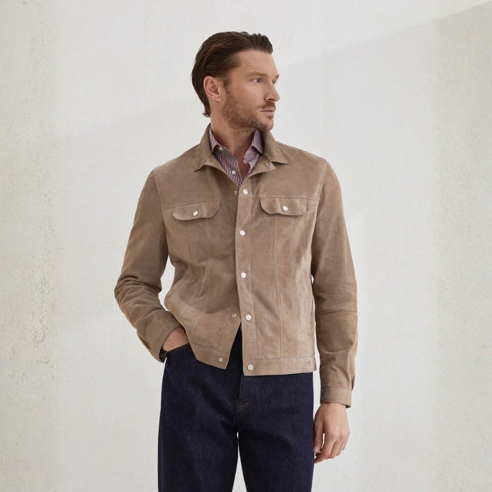 Brunello Cucinelli Suede Four-pocket Jacket