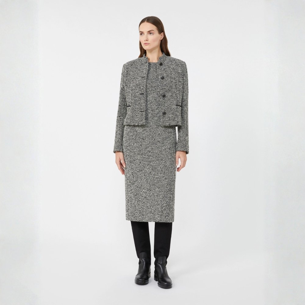 Max Mara Bouclé Jersey Midi Dress