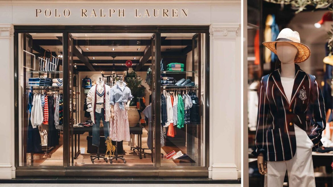 Stylish clothing in upscale boutique