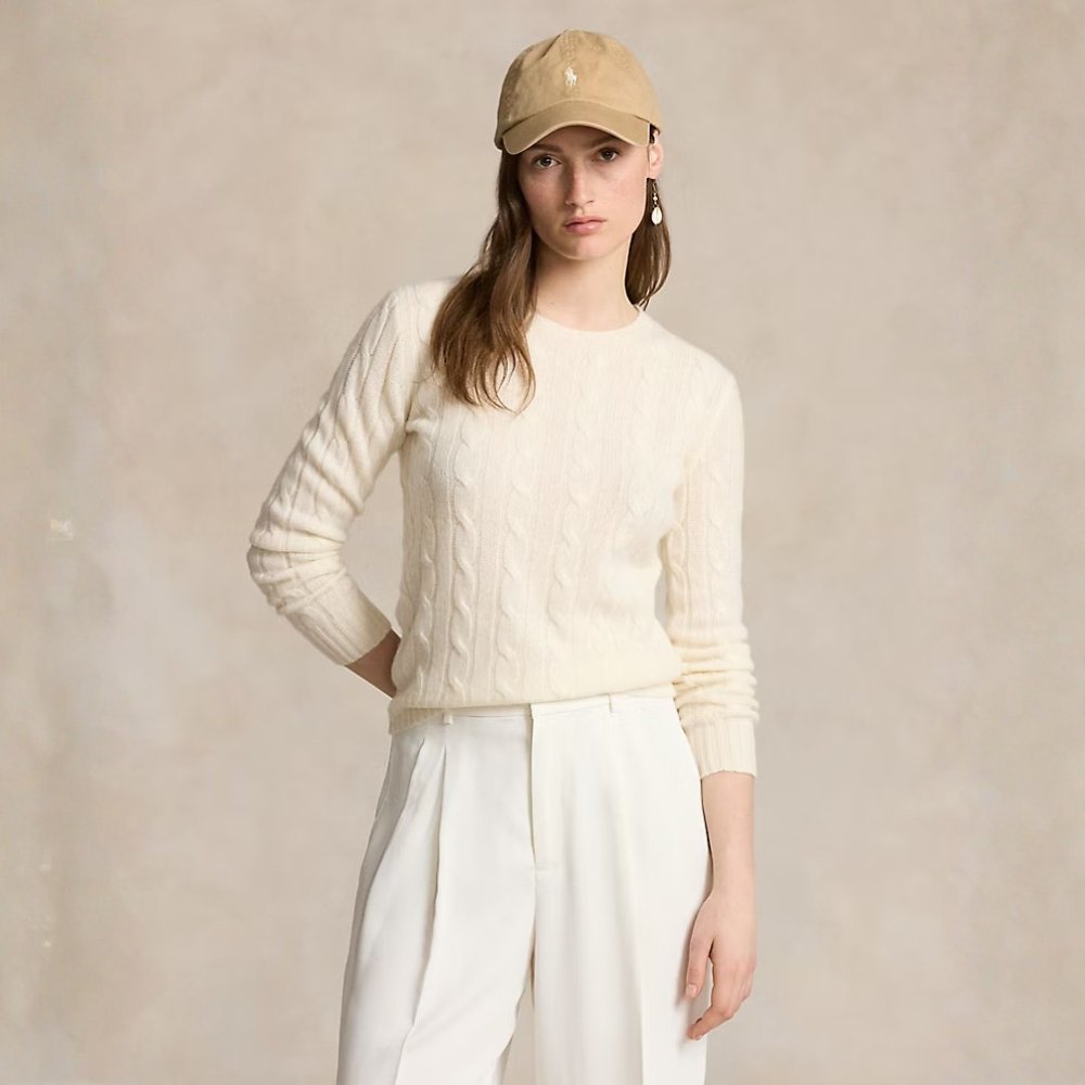 Ralph Lauren the Iconic Cable-knit Cashmere Sweater