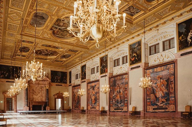 Ornate rooms inside the Munich Residenz Palace