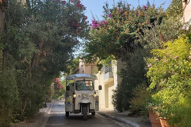 Electric tuk-tuk touring Athens city centre and Old Town