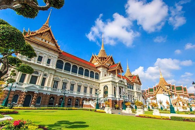 Bangkok skyline and temples during a private city tour