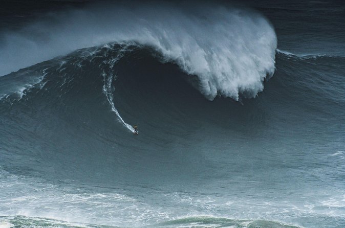 Atlantic coastline at Nazaré on a private tour from Lisbon