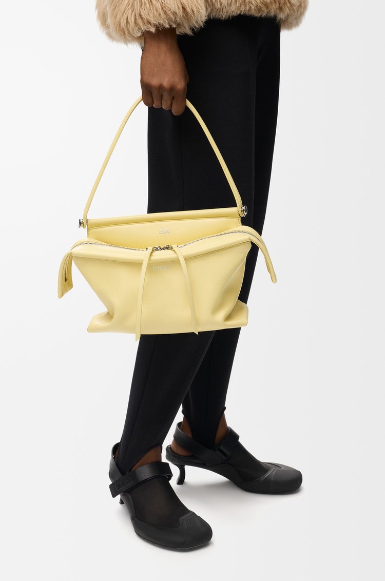 Vanilla Loewe Small Whisker Bag displayed from the side