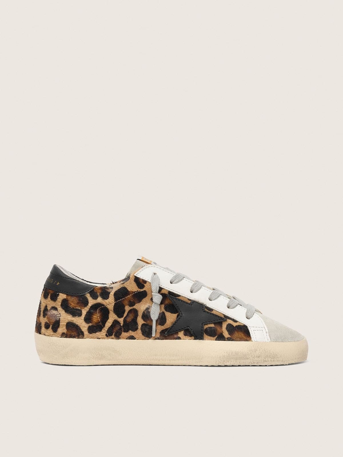Golden Goose Women’s Super-Star sneakers in leopard-print leather