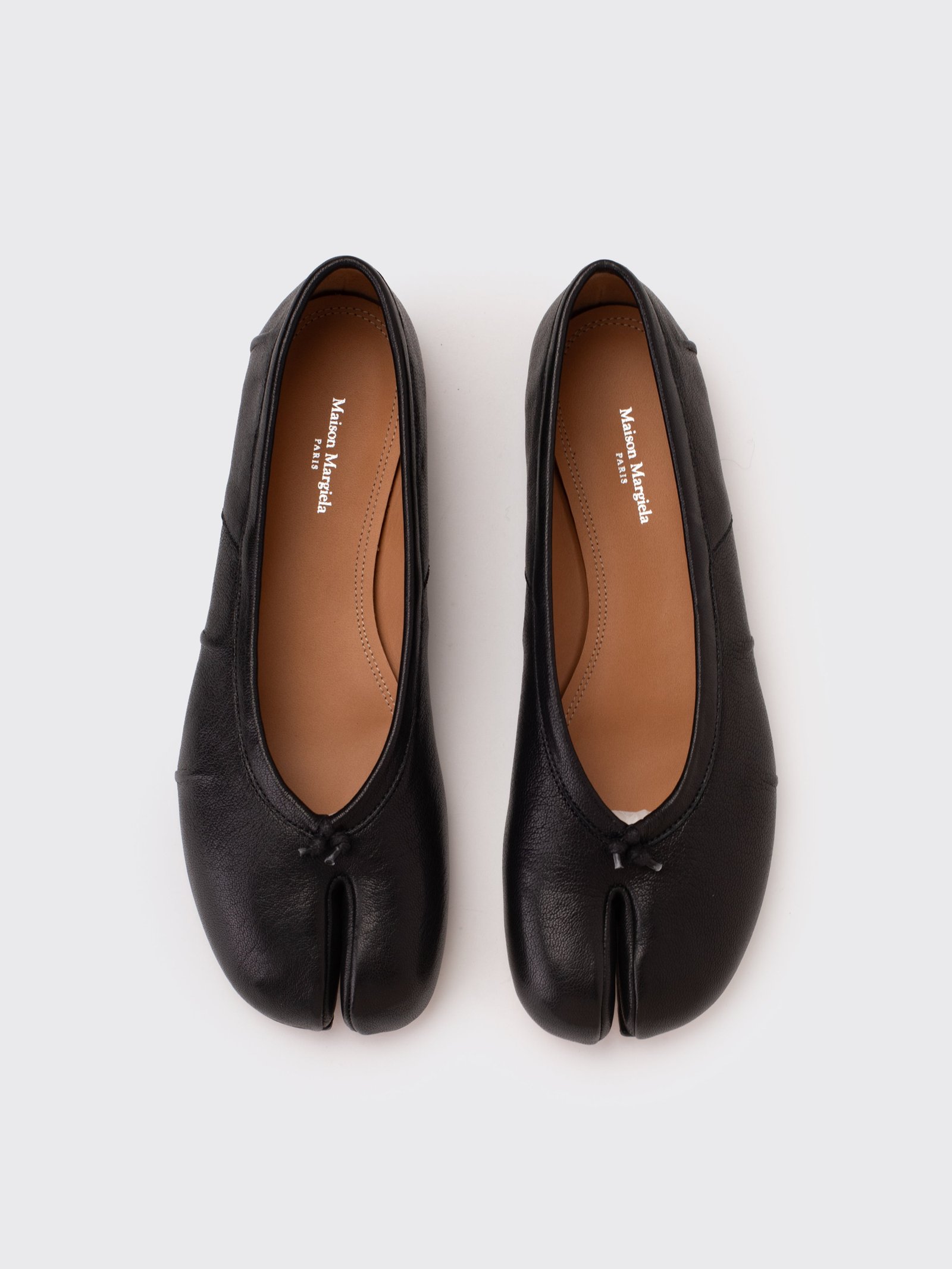 Black Maison Margiela Tabi ballerina flats