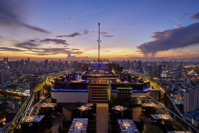 Luxury rooftop dining above the Bangkok skyline
