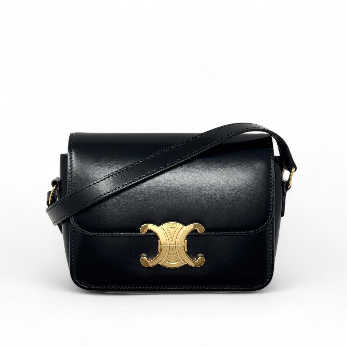 Teen Triomphe In Black Calfskin