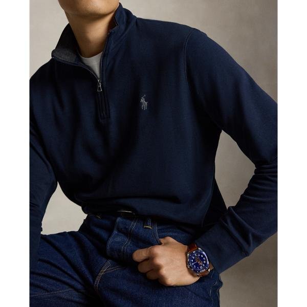 Luxury Jersey Quarter-Zip Pullover