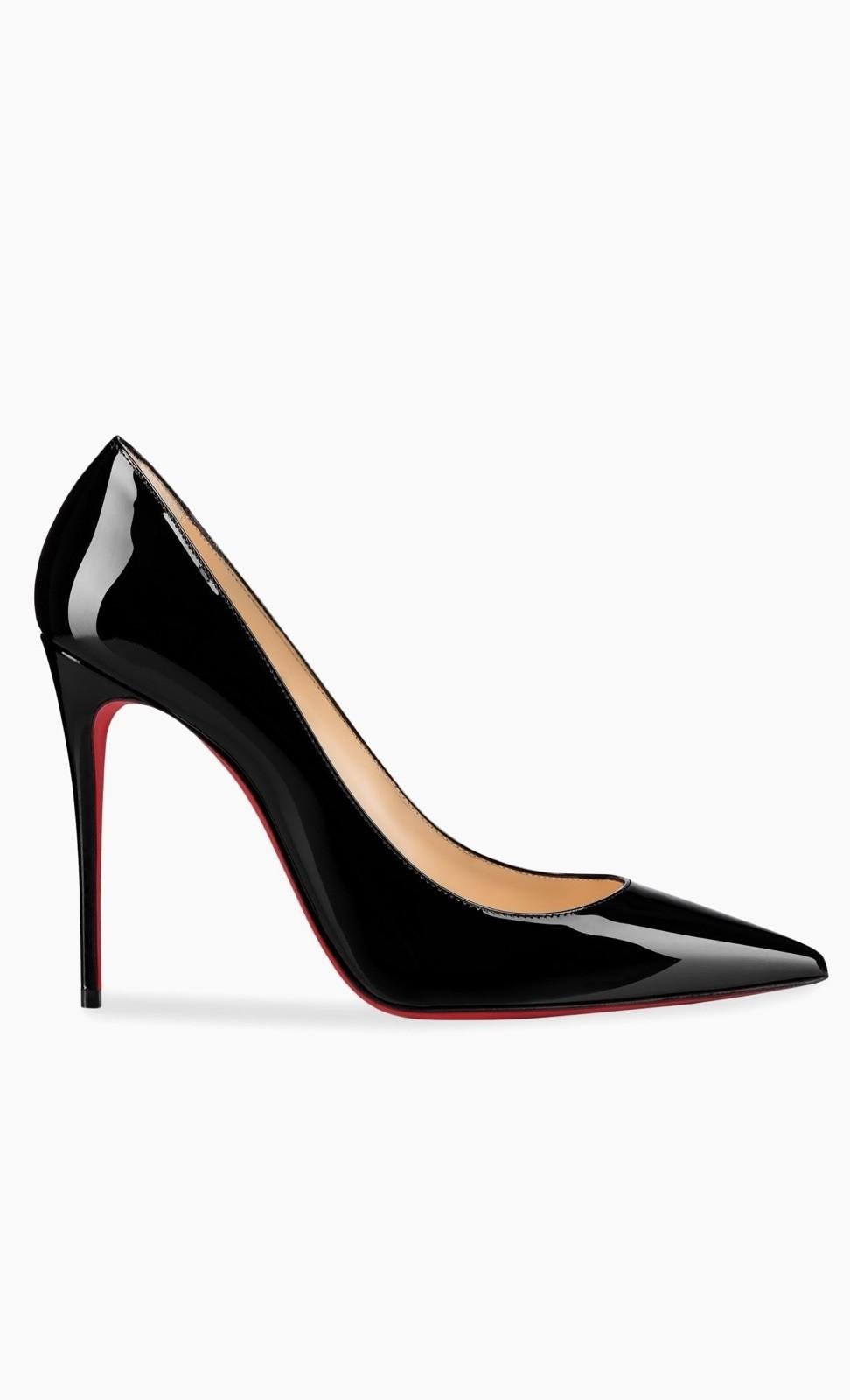 Christian Louboutin Kate 100 Black Patent pump