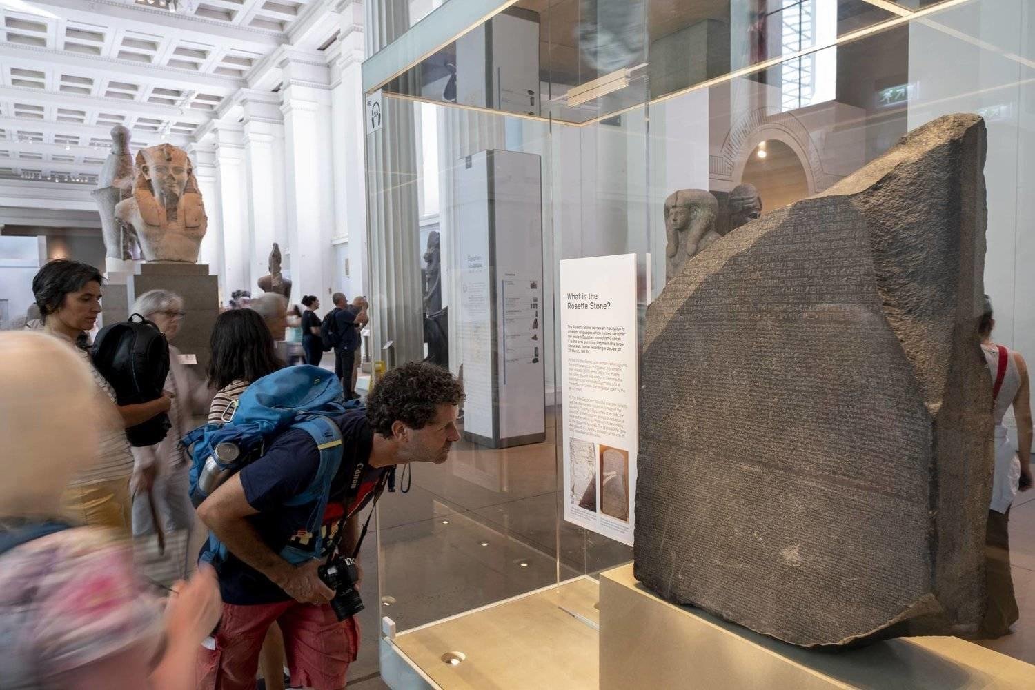 Famous historical objects displayed at the British Museum