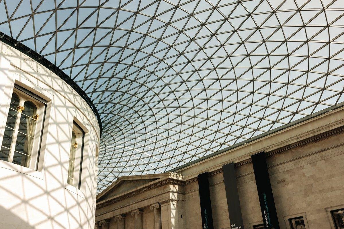 Architectural details of the British Museum Great Court