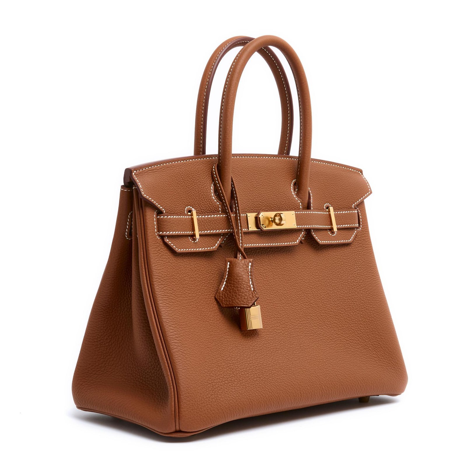 Gold leather Hermès Birkin with gold hardware.