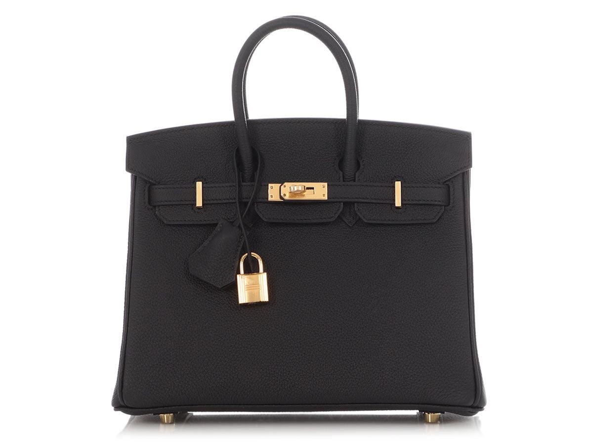 Birkin 25 in Black Togo
