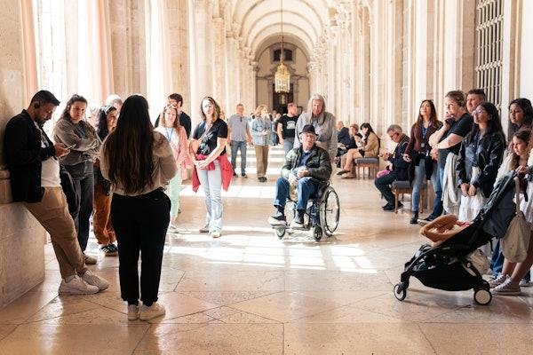 Accessible visitor area at the Royal Palace of Madrid