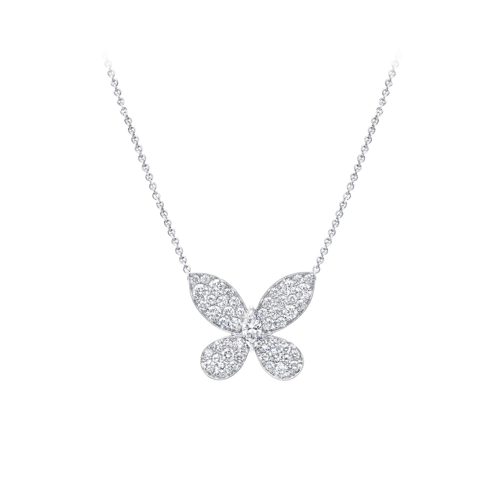 Graff Butterfly Silhouette Diamond Pendant