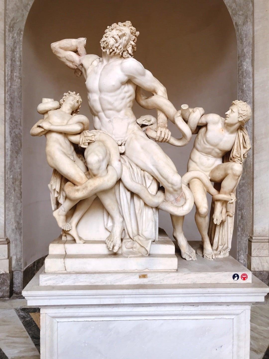 Laocoön Group displayed in the Vatican Museums.