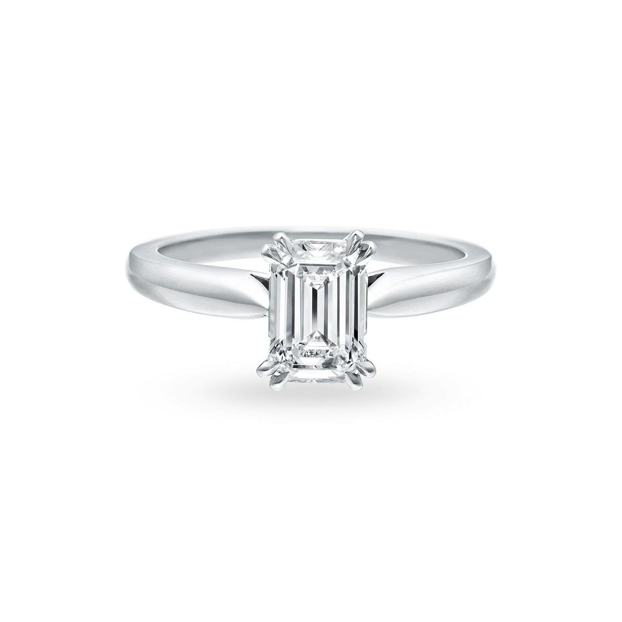 Classic Winston Emerald-Cut Engagement Ring