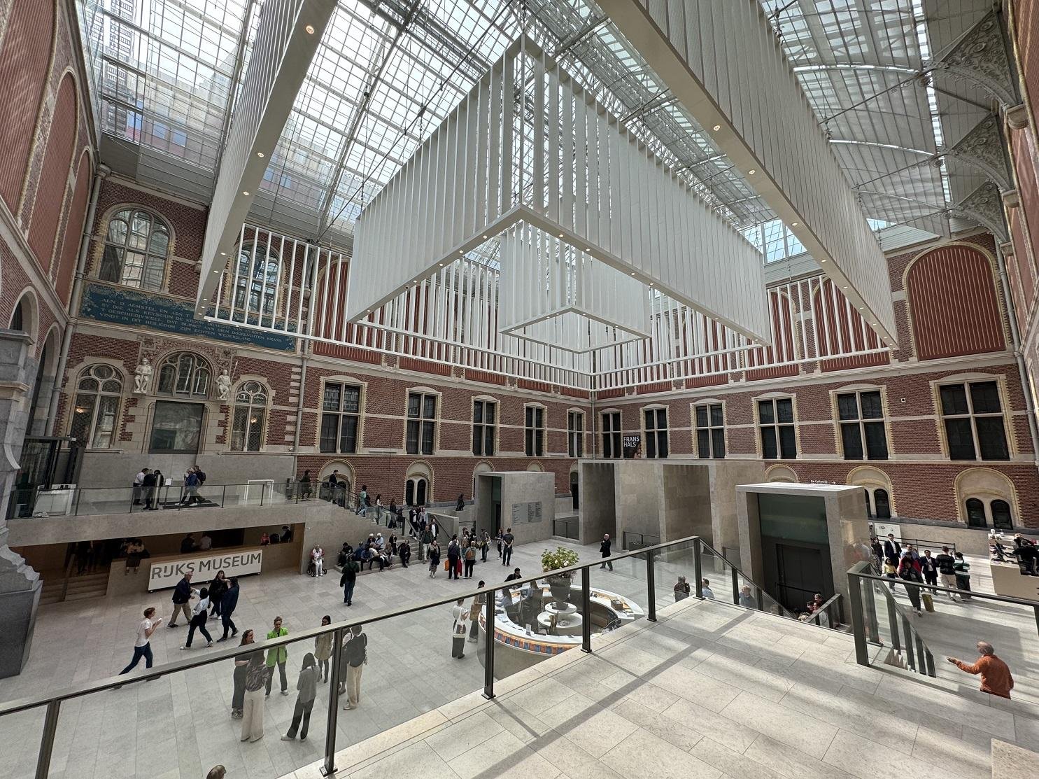 Central atrium inside the Rijksmuseum in Amsterdam.