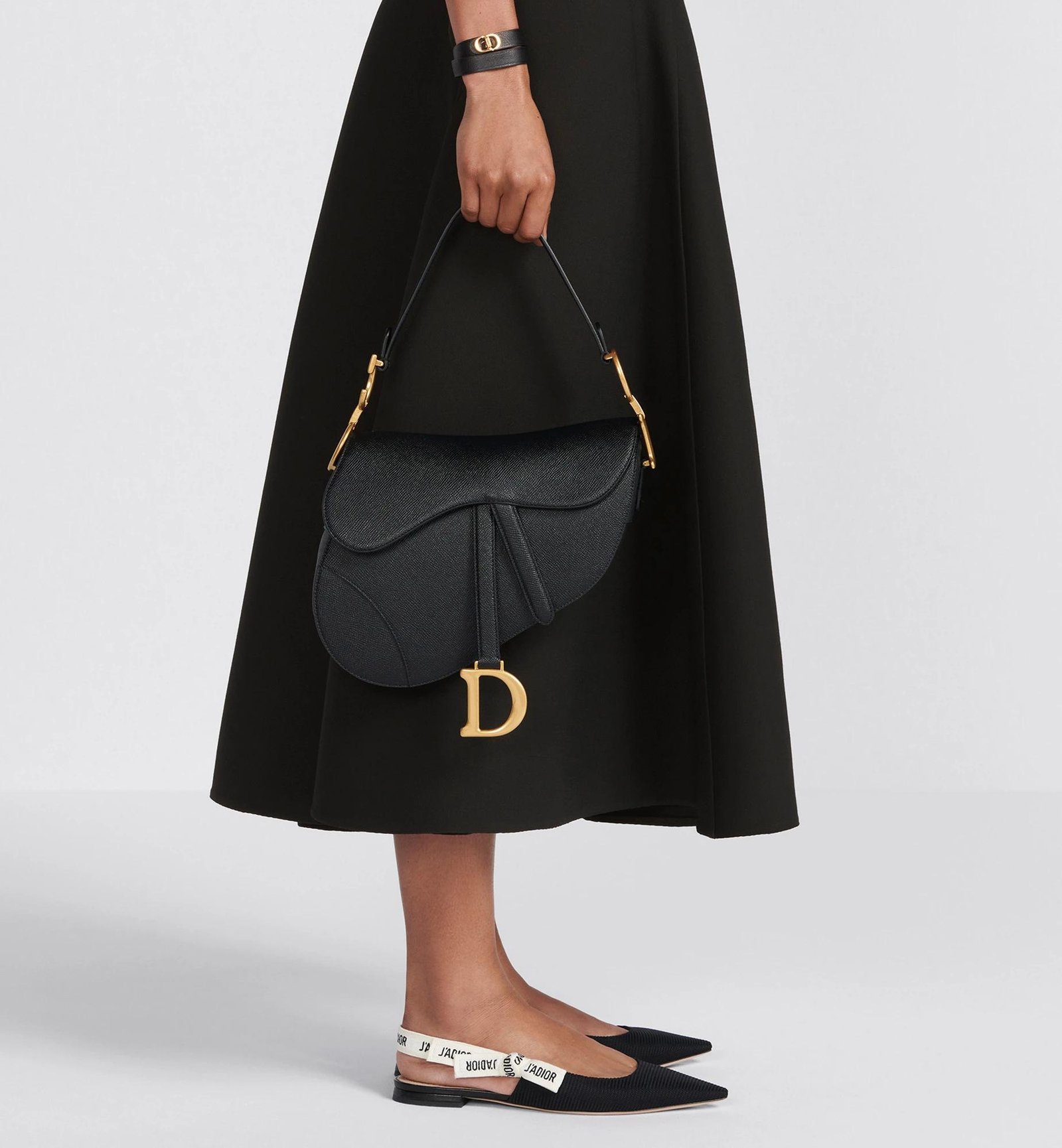 Dior Saddle Bag presented as a sculptural luxury accessory.