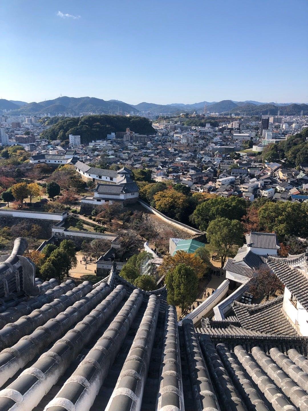 View across Himeji from the castle’s upper floor.
