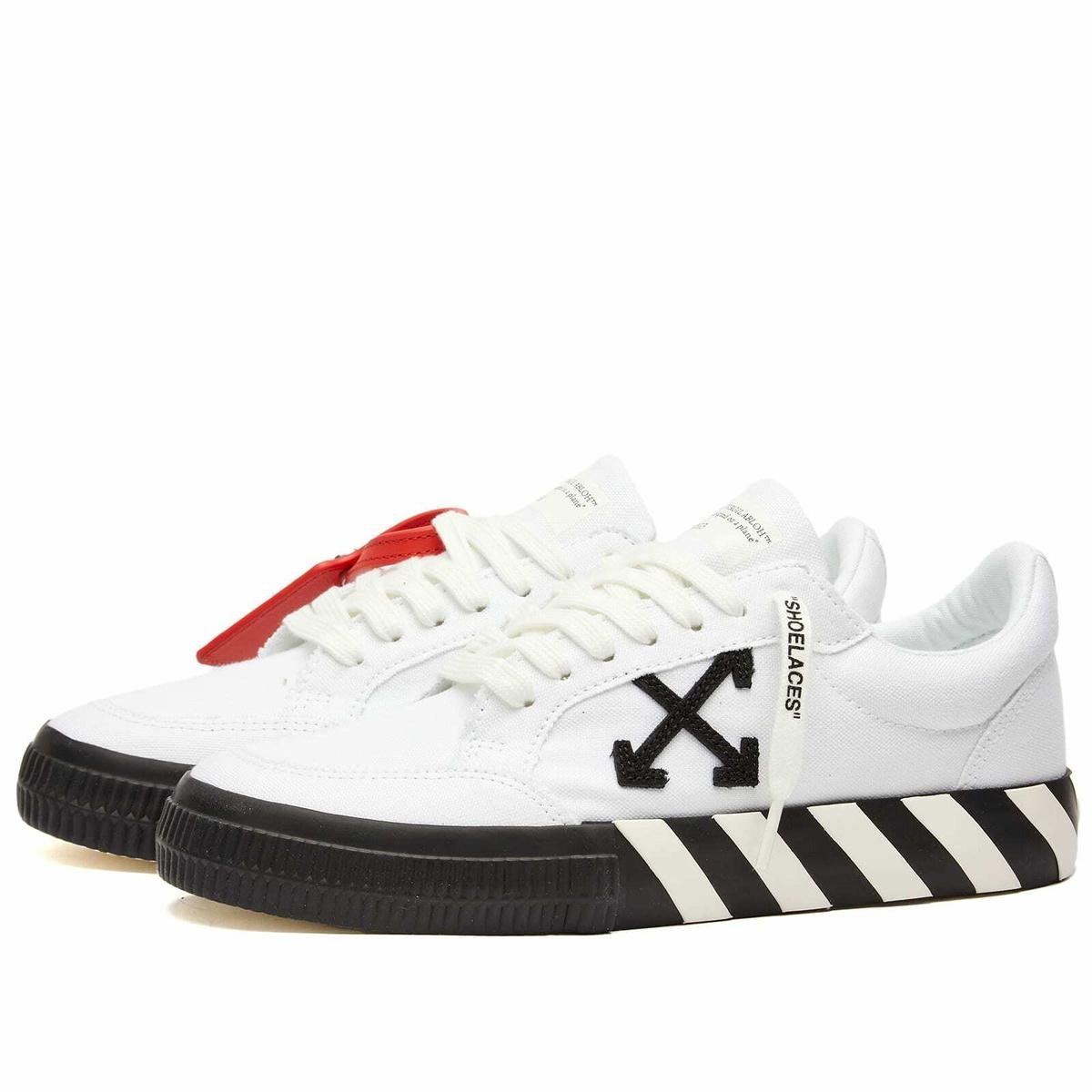 Off-White sneaker with Arrow branding and signature industrial detailing.