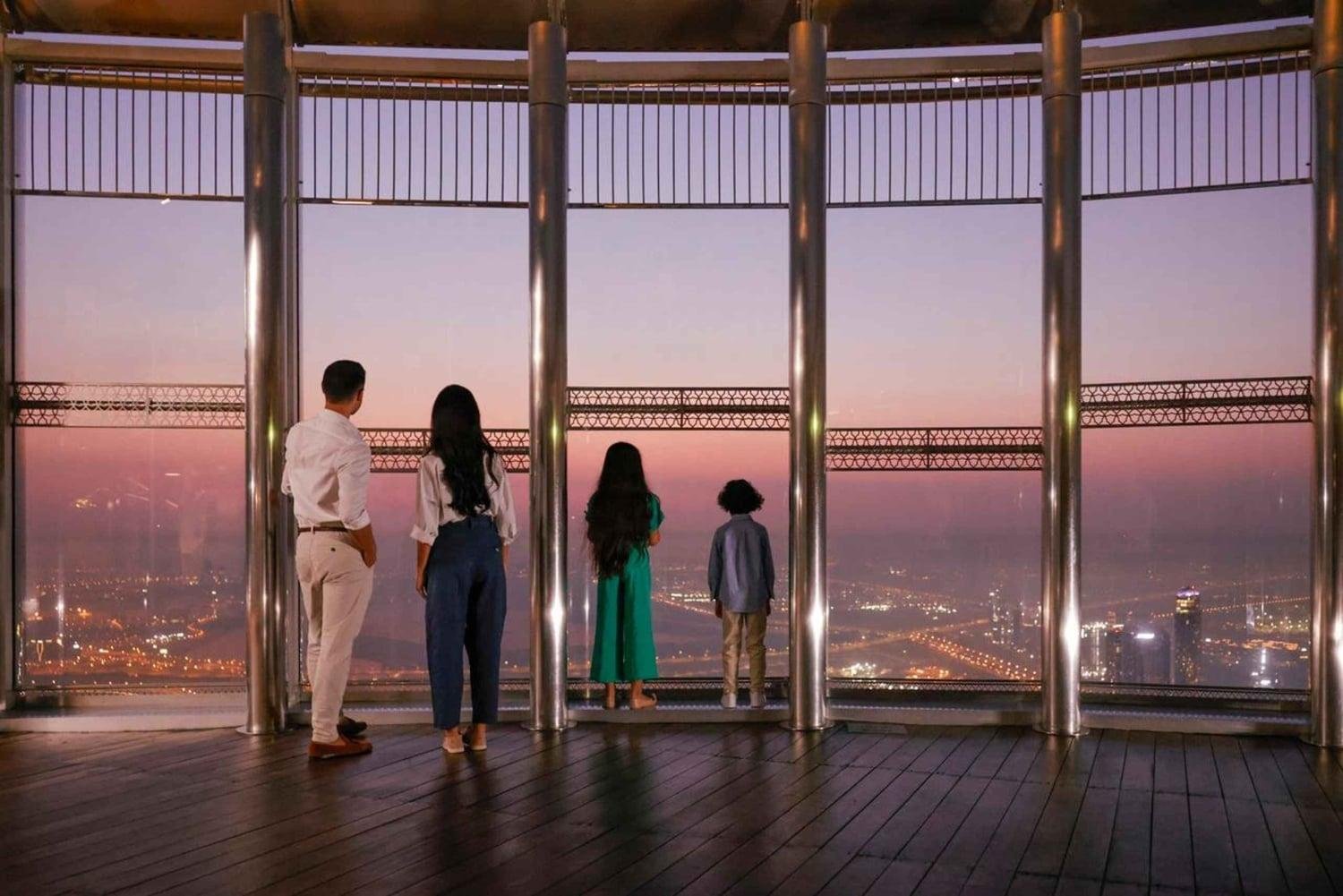 View from the Burj Khalifa Levels 124 and 125 observation decks.