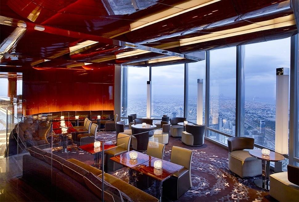 The Lounge on the upper levels of Burj Khalifa.