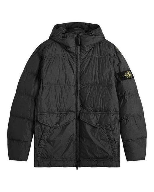 Stone Island jackets shown in several signature technical materials.