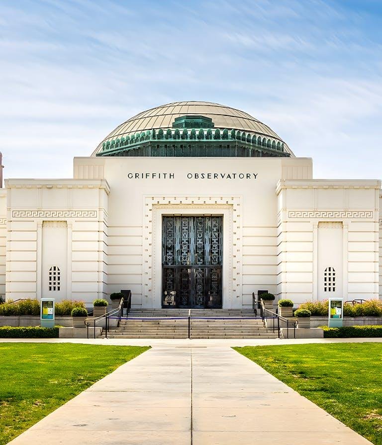 Griffith Observatory on its hilltop site in Griffith Park.