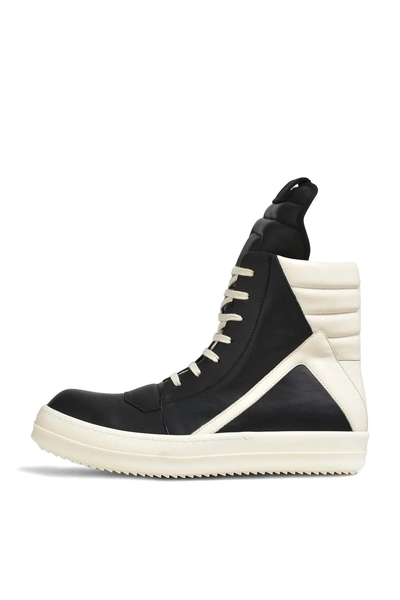 Four signature Rick Owens footwear silhouettes shown together.