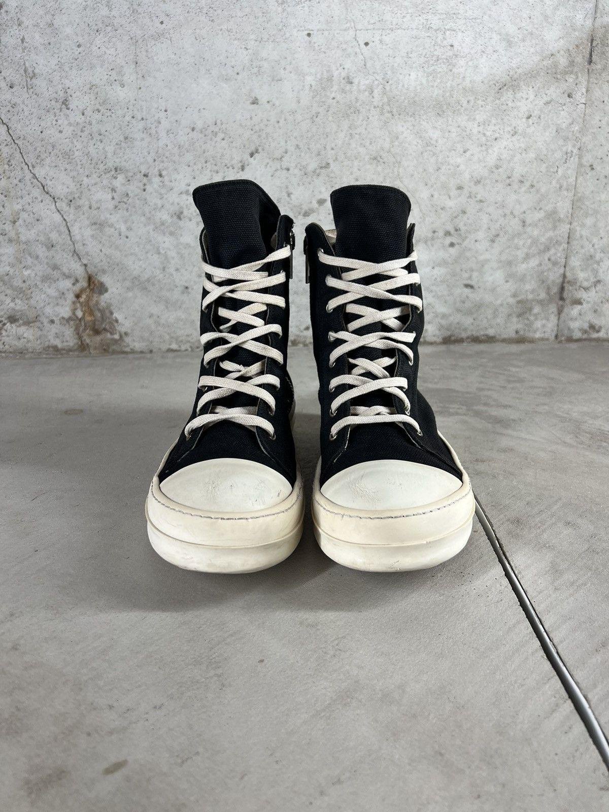Rick Owens footwear displaying exaggerated signature proportions.