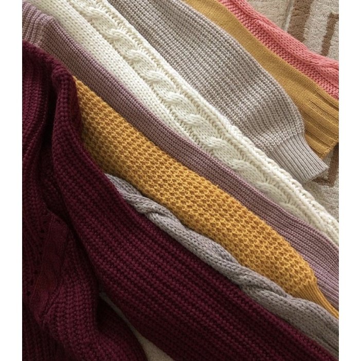 Cashmere, wool and cotton sweaters in fine, ribbed and cable-knit constructions