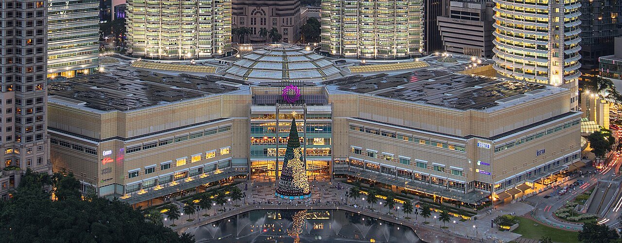 Suria KLCC shopping centre at the base of the Petronas towers.
