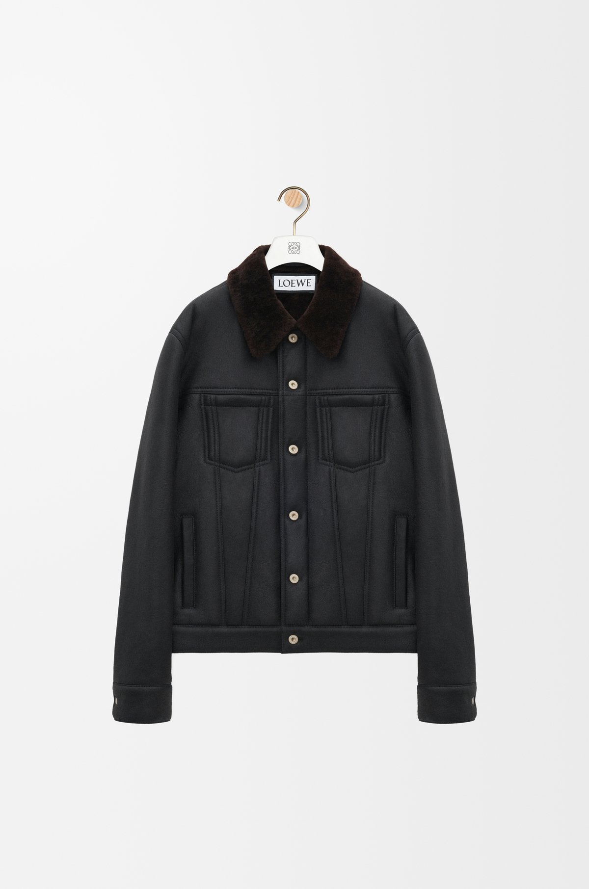 Loewe Trucker Jacket in Shearling