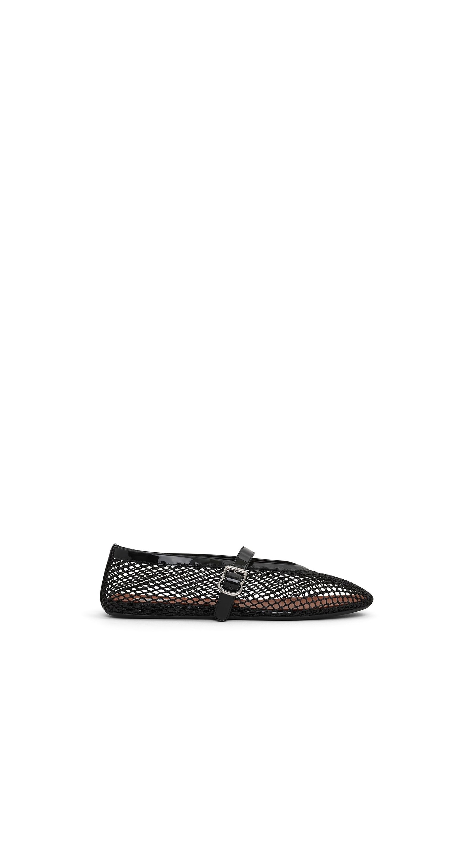 Alaïa Ballet Flats in Fishnet