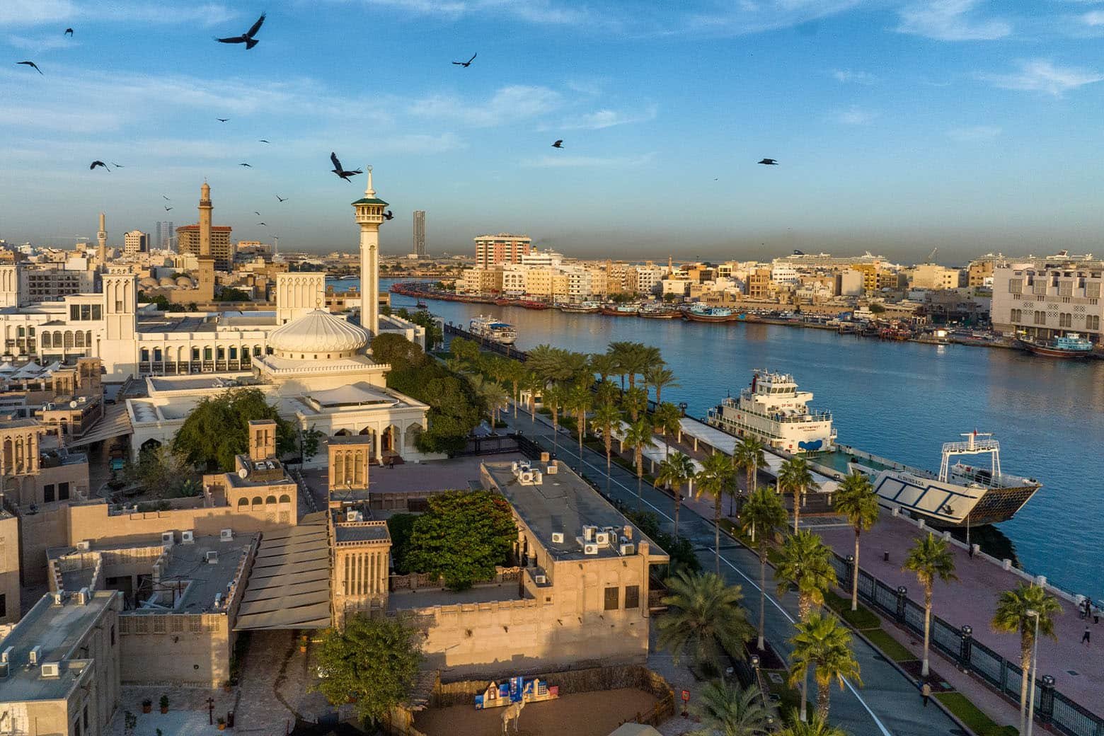 View across Al Seef buildings and the Creek waterfront